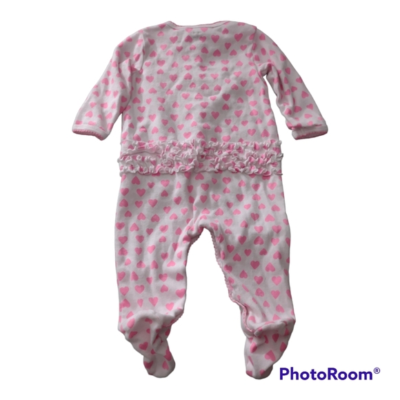 Carter's Baby Girl's Ruffle Butt Jammies 6 months - Picture 2 of 3